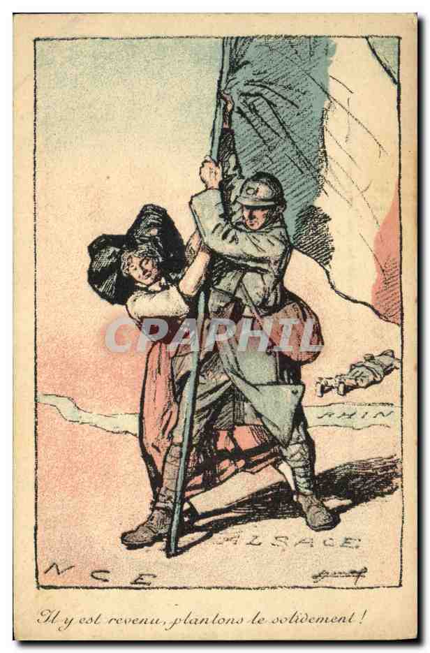 CPA Militaria Alsace 