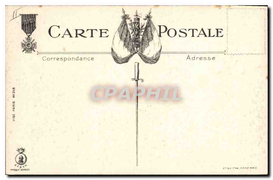 CPA Militaria La sape  — Rückseite