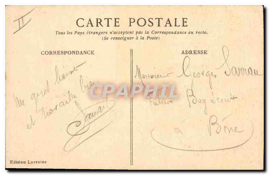 CPA Militaria 11 Septembre  — Rückseite