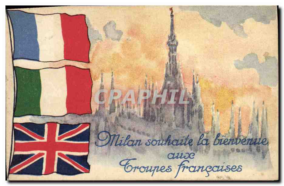 CPA Militaria Milan Troupes Francaises 