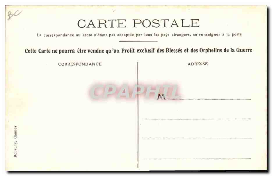 CPA Militaria La Lorraine  — Rückseite