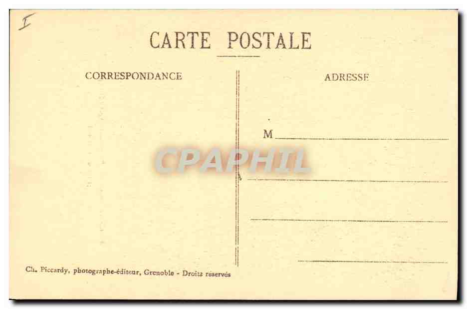CPA Musee de Grenoble Fragonard Tete de Vieillard  — Verso