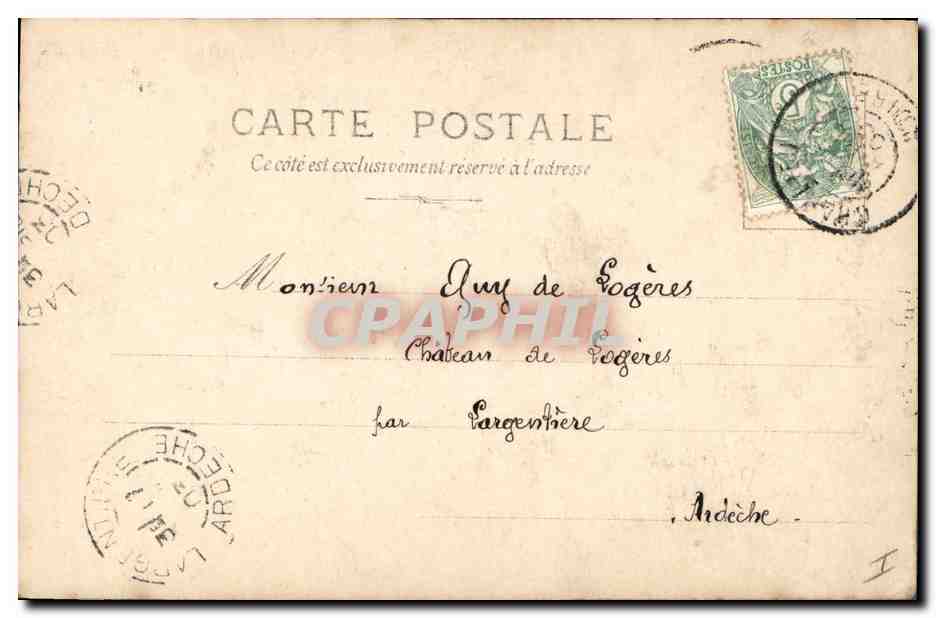 CPA Salon 1902 Sabatte Il piccolo Cerinaio  — Back