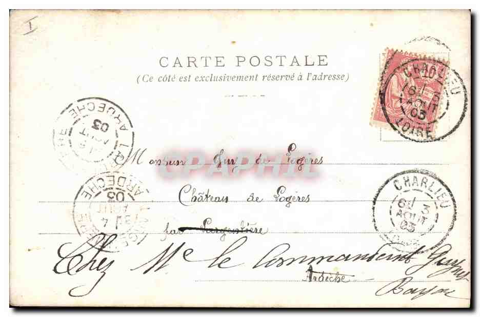 CPA Salon 1903 Stephane Leroy  — Verso