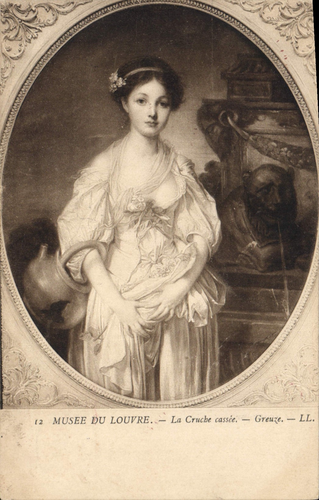 CPA Paris Musee du Louvre La cruche cassee Greuze 
