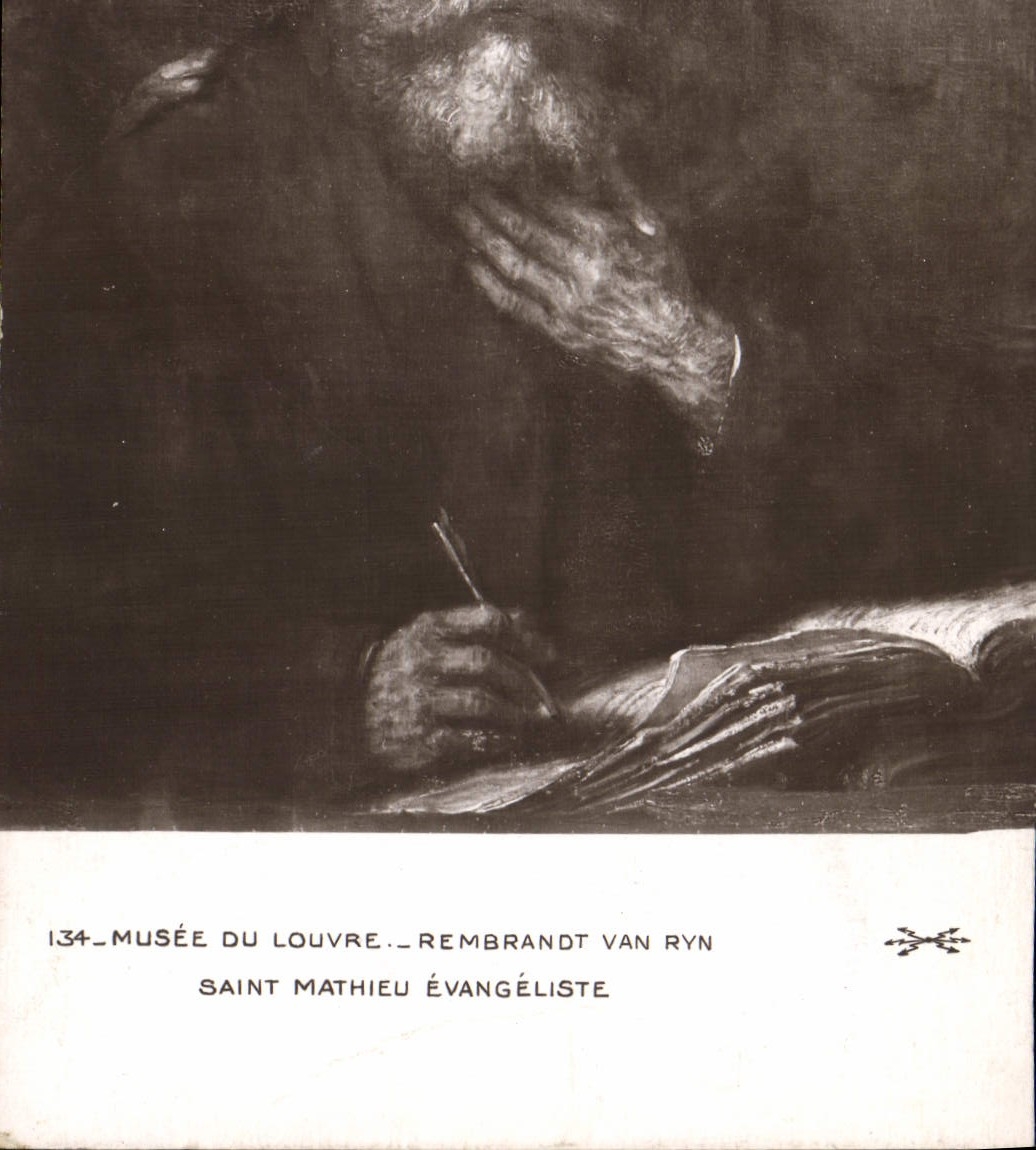 CPA Paris Musee du Louvre Rembrandt Van Ryn Saint Mathieu l'evangeliste 
