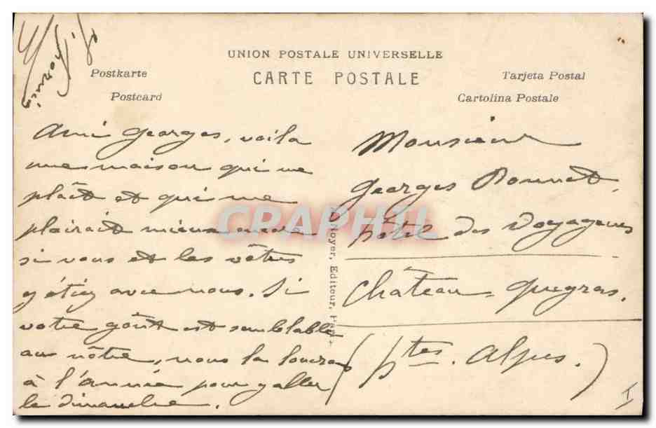 CPA Salon 1911 Claus Zonneschyn au Printemps  — Verso