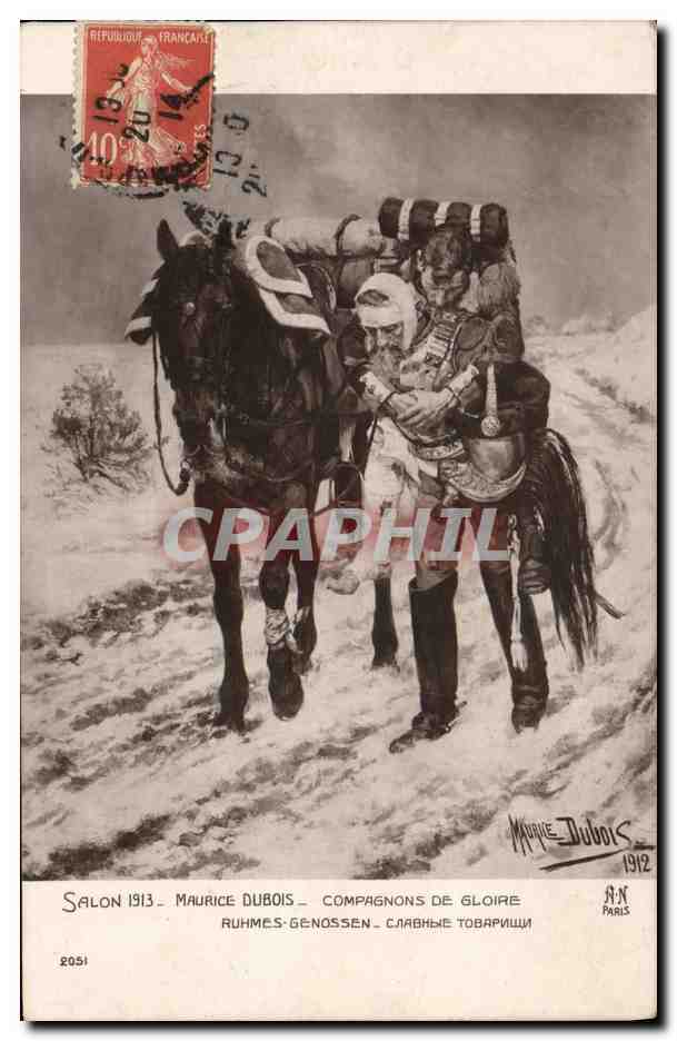 CPA Salon 1913 Maurice Dubois Compagnons de gloire Militaria 