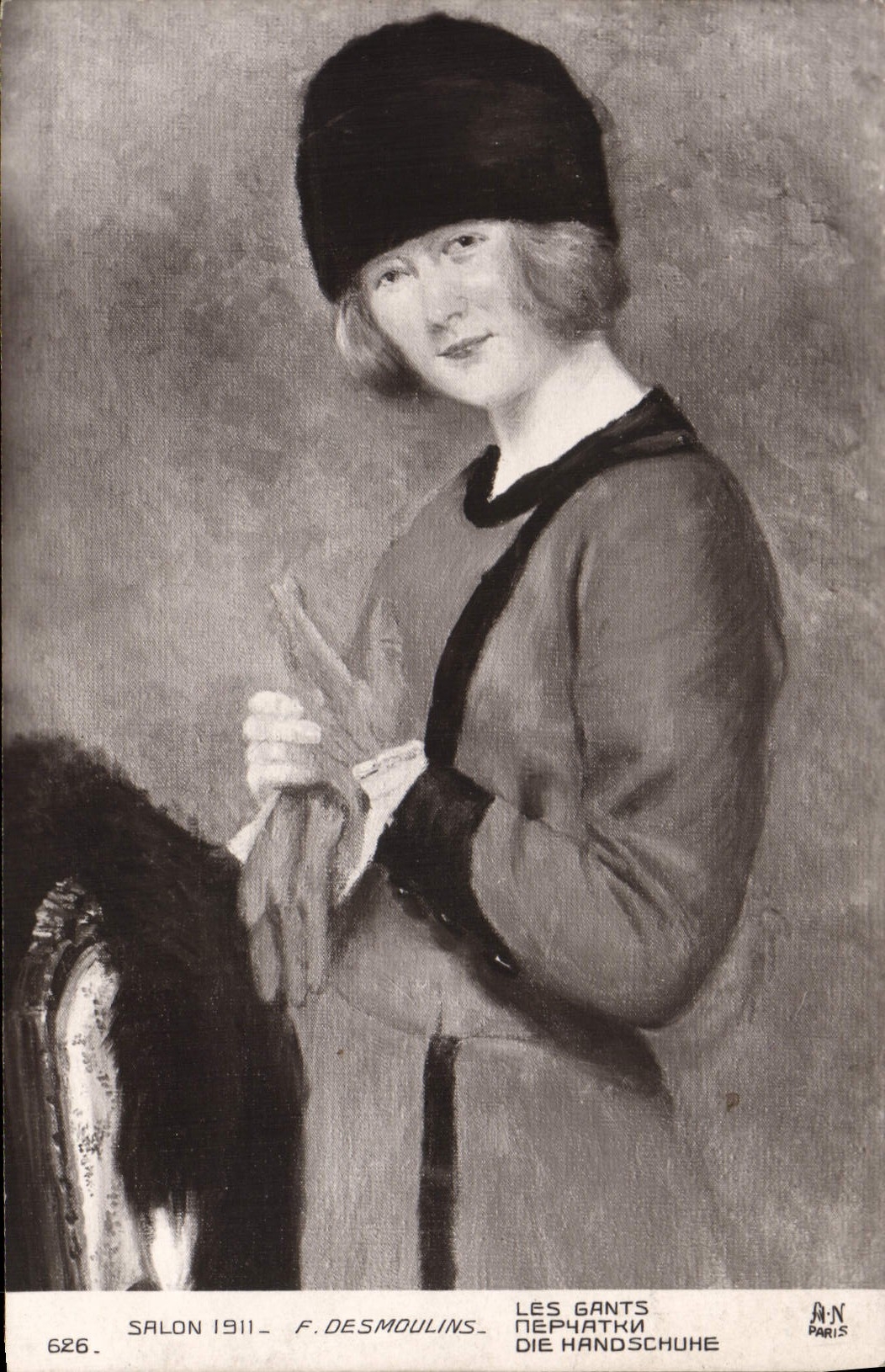 CPA Salon 1911 Desmoulins Les gants 