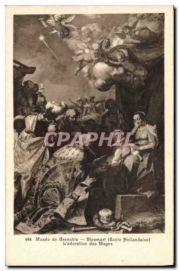 CPA Musee de Grenoble Bloemart L'adoration des Mages 