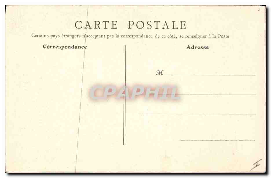 CPA Puvis de Chavannes Sainte Genevieve marquee du sceau divin Peintures murales du Pantheon  — Verso