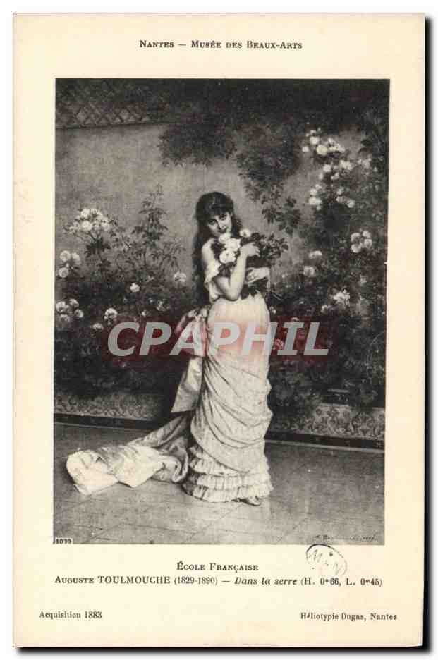 CPA Nantes Musee des Beaux Arts Toulmouche Dans la serre 