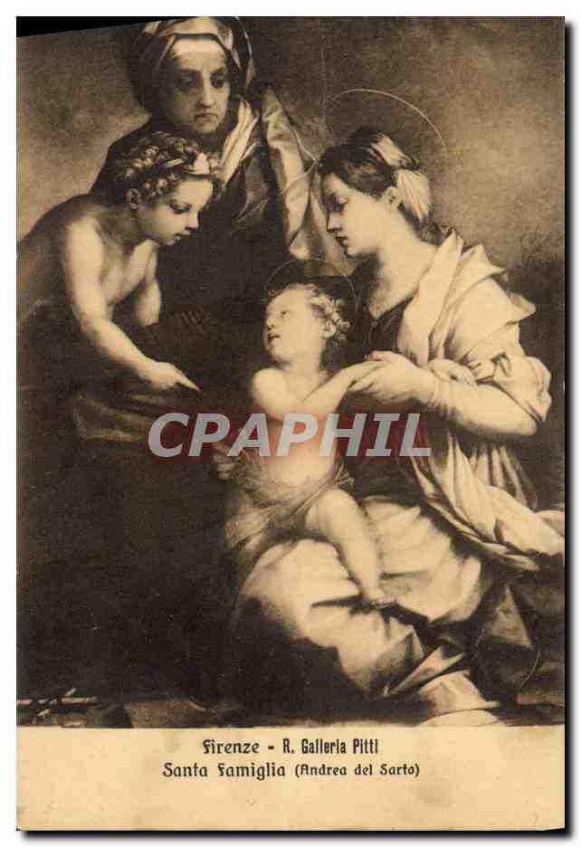 CPA Firenze Galleri Pitti Santa Famiglia 