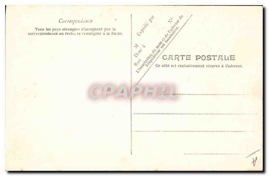 CPA Folklore Fileuse  — Verso