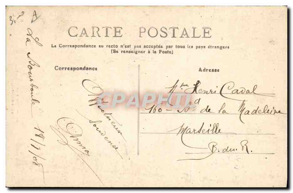 CPA Folklore Potins de village Recits d'autrefois  — Verso