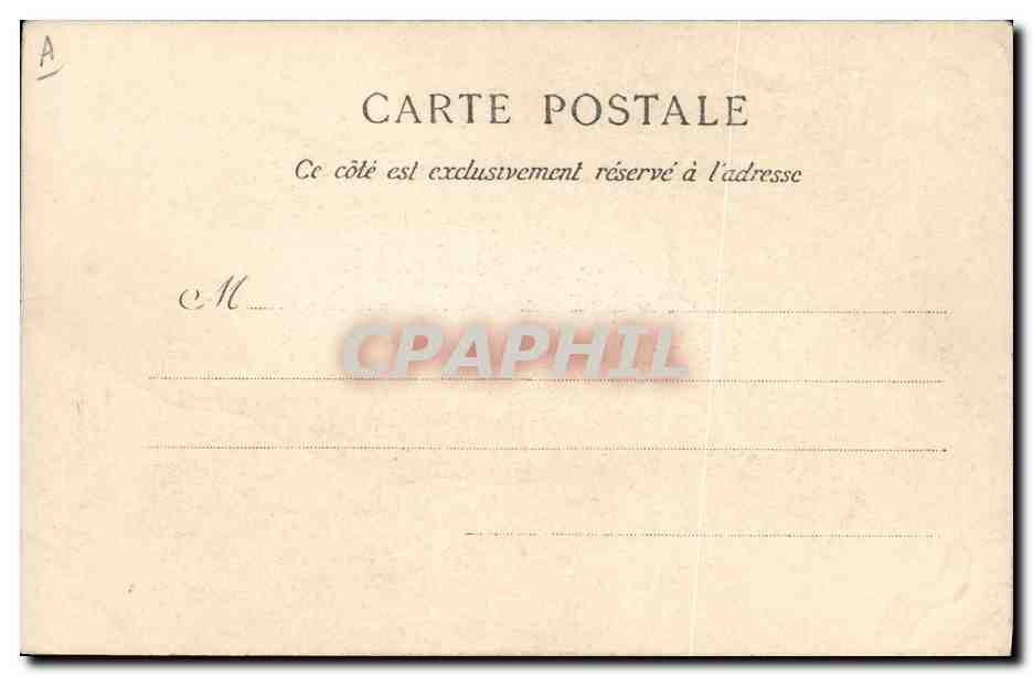 CPA Folklore Madame Poisson  — Verso