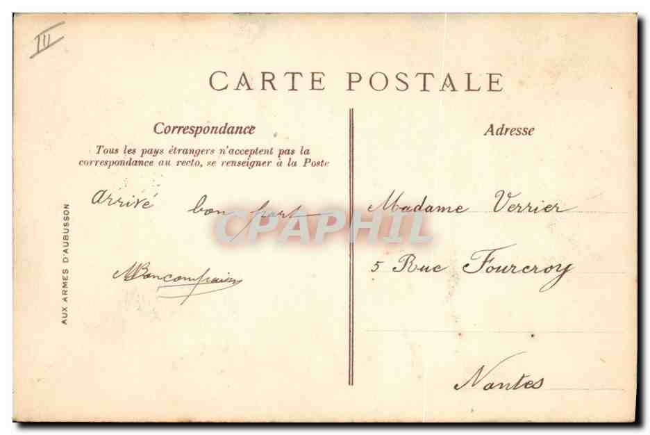 CPA Folklore Idylle champetre  — Verso