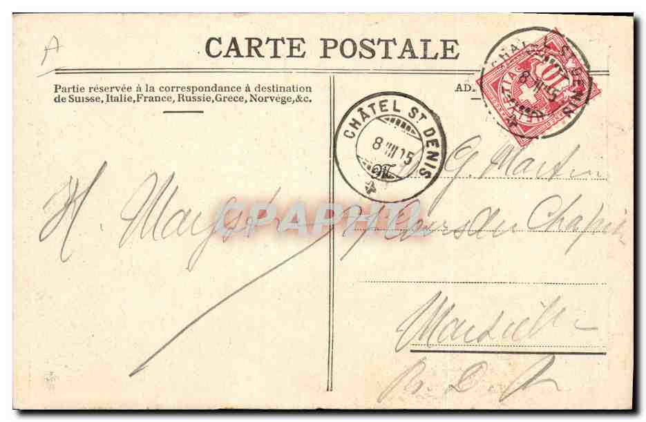 Jardinier & Jardinière — Fête des Vignerons à Vevey — Chromotypographie Säuberlin et Pfeiffer, Vevey. — Achterkant