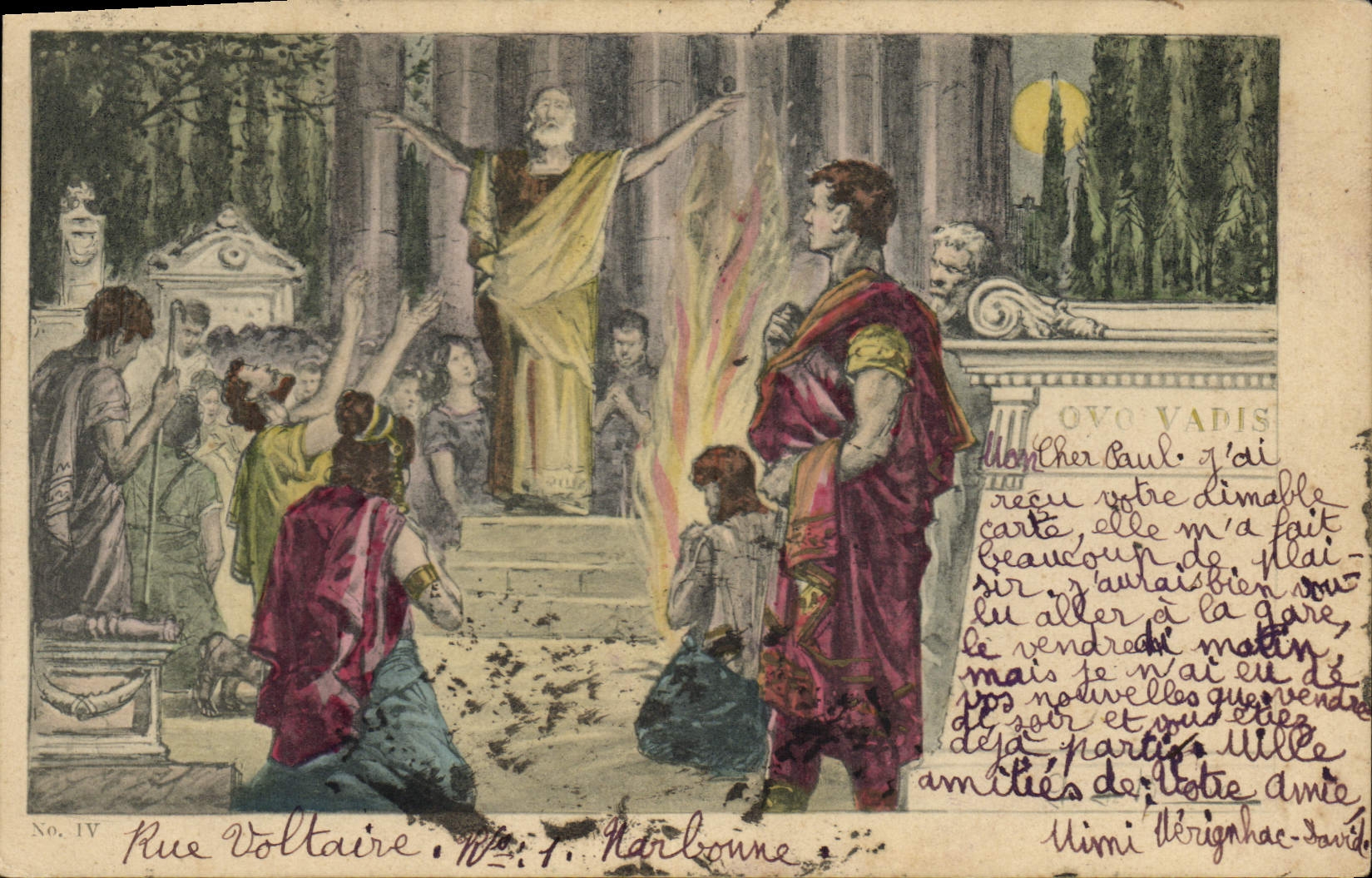 CPA Fantaisie Illustrateur Quo Vadis 