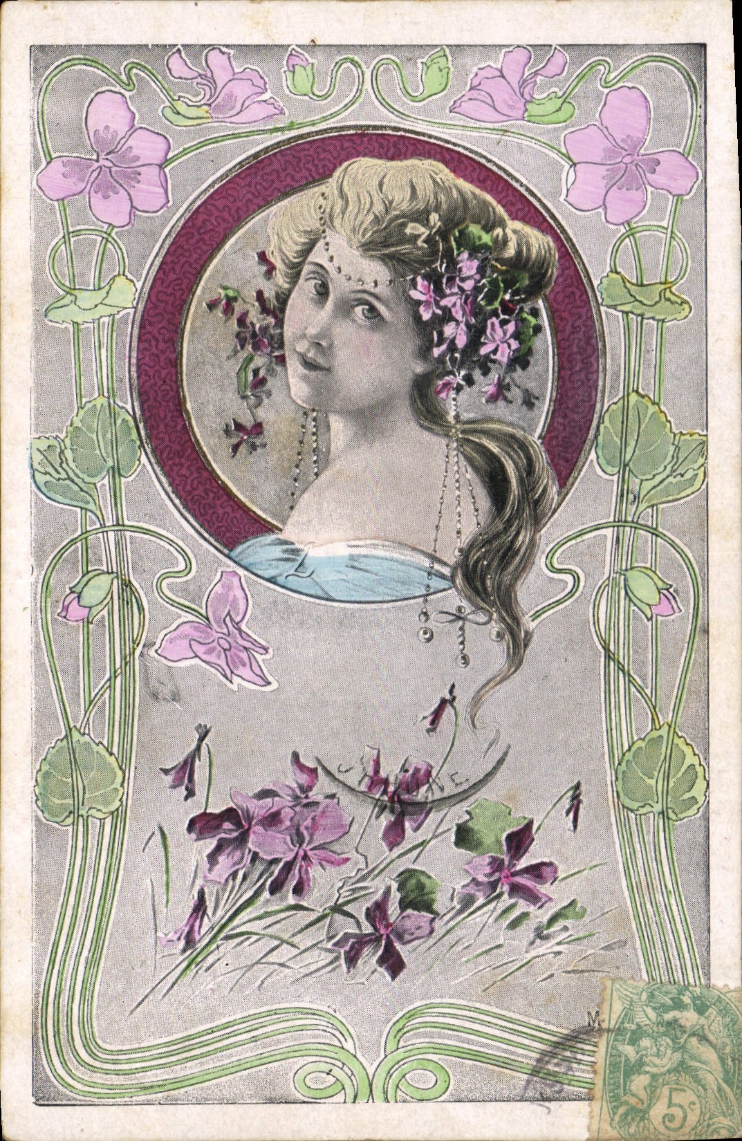 CPA Fantaisie Illustrateur Femme 