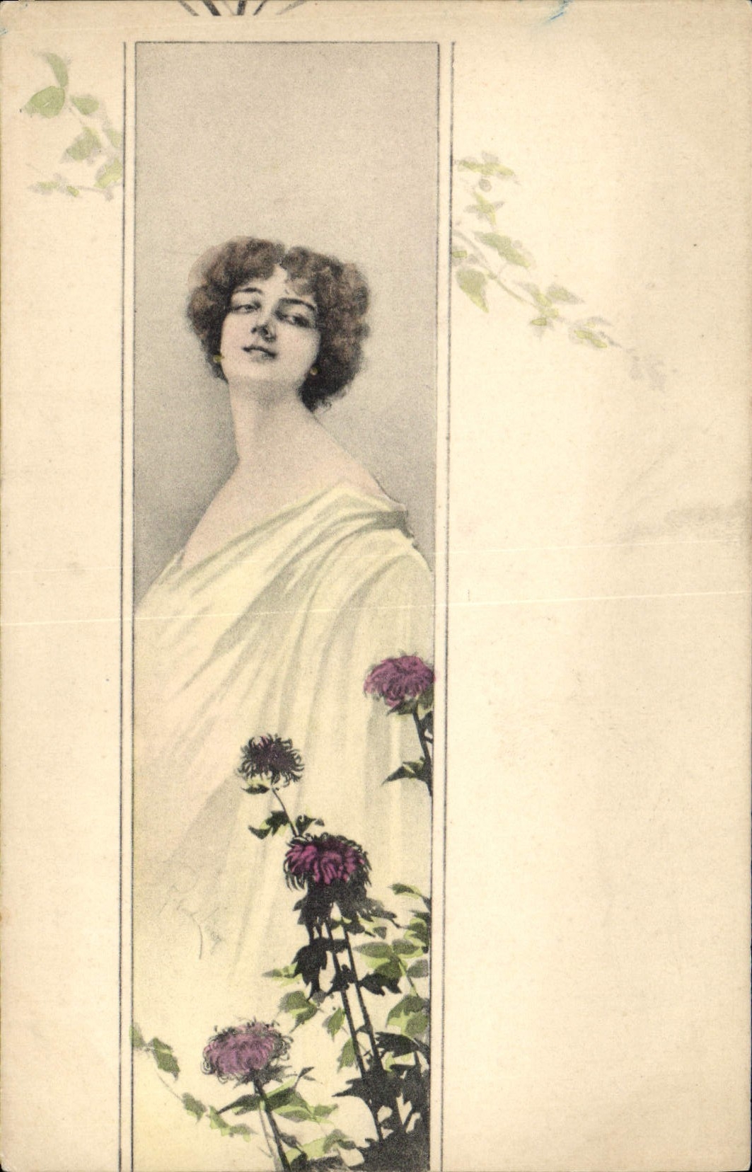 CPA Fantaisie Illustrateur Femme 