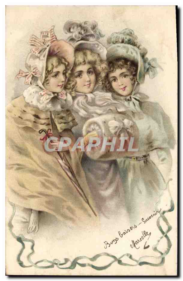 CPA Fantaisie Illustrateur Femmes 