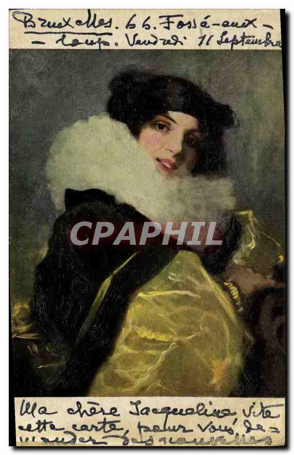 Frau in weißer Pelz — Brüssel, 11. September — Verleger nicht sichtbar