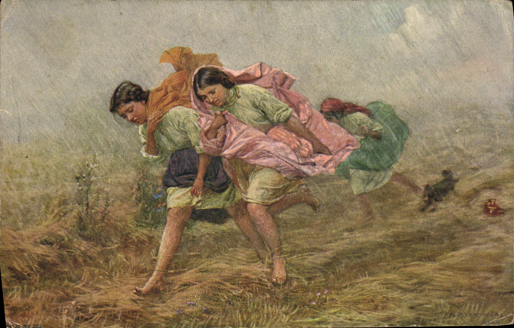 CPA Fantaisie Illustrateur Femmes 
