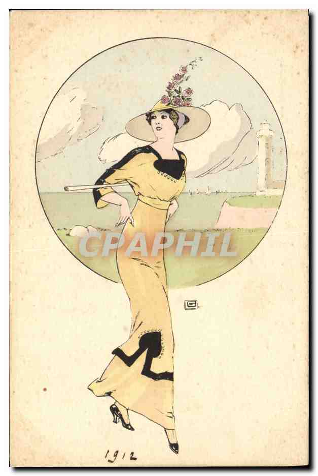 CPA Fantaisie Illustrateur Femme 
