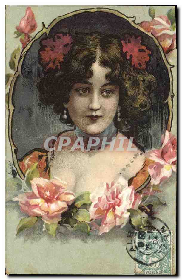 CPA Fantaisie Illustrateur Femme 