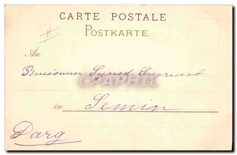 CPA Fantaisie Illustrateur Femme  — Rückseite