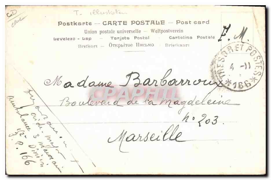 CPA Fantaisie Illustrateur Job Calendrier 1903 Maxence TOP  — Rückseite