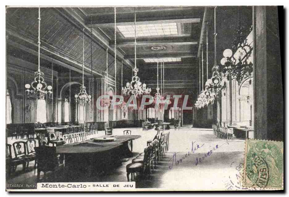 Monte-Carlo - SALLE DE JEU — STAERCK, Paris, n° de série non visible