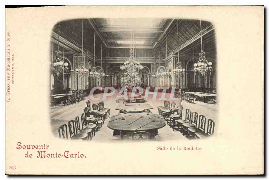 CPA Casino Monte Carlo Salle de la roulette 