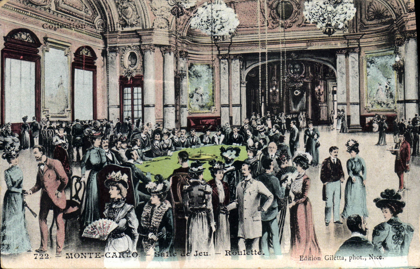 CPA Casino Monte Carlo Salle de jeu Roulette 