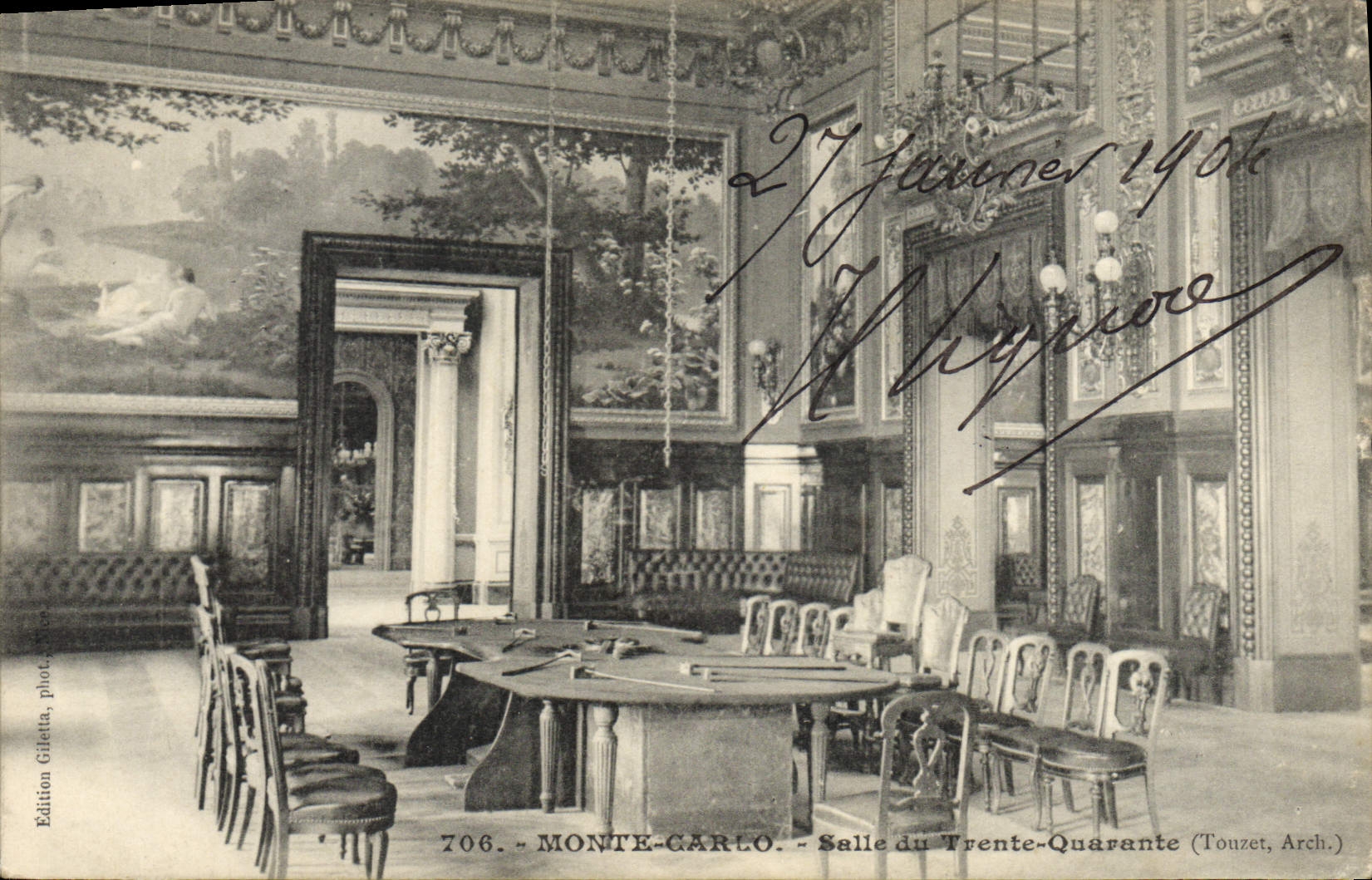 CPA Casino Monte Carlo Salle de Trente et Quarante 