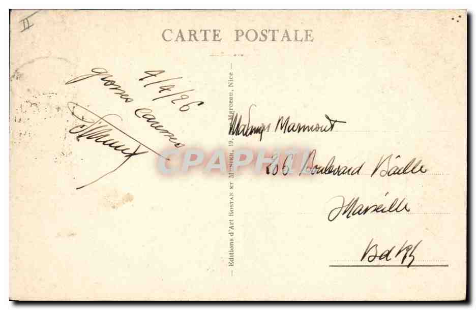 CPA Casino Monte Carlo Le casino La salle Schmitt  — Verso