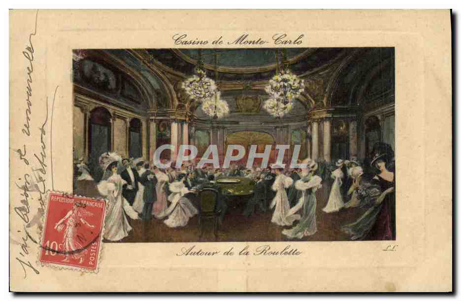 CPA Casino Monte Carlo Autour de la roulette 