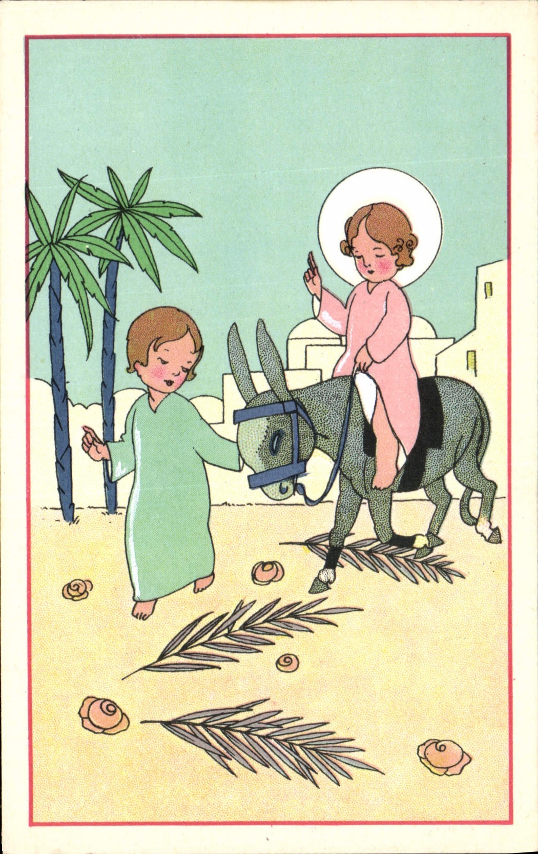 CPA Fantaisie Illustrateur Marechaux Ange Ane Mule 