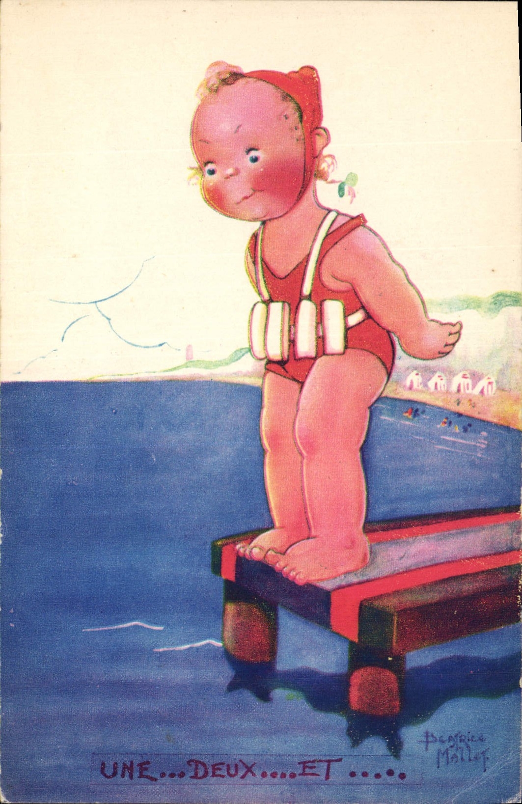 Enfant en maillot de bain — Une... Deux... Et... — Peccopica Mallet