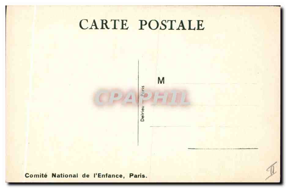 CPA Fantaisie Illustrateur Mallet Enfant A qui le tour Chien  — Rückseite