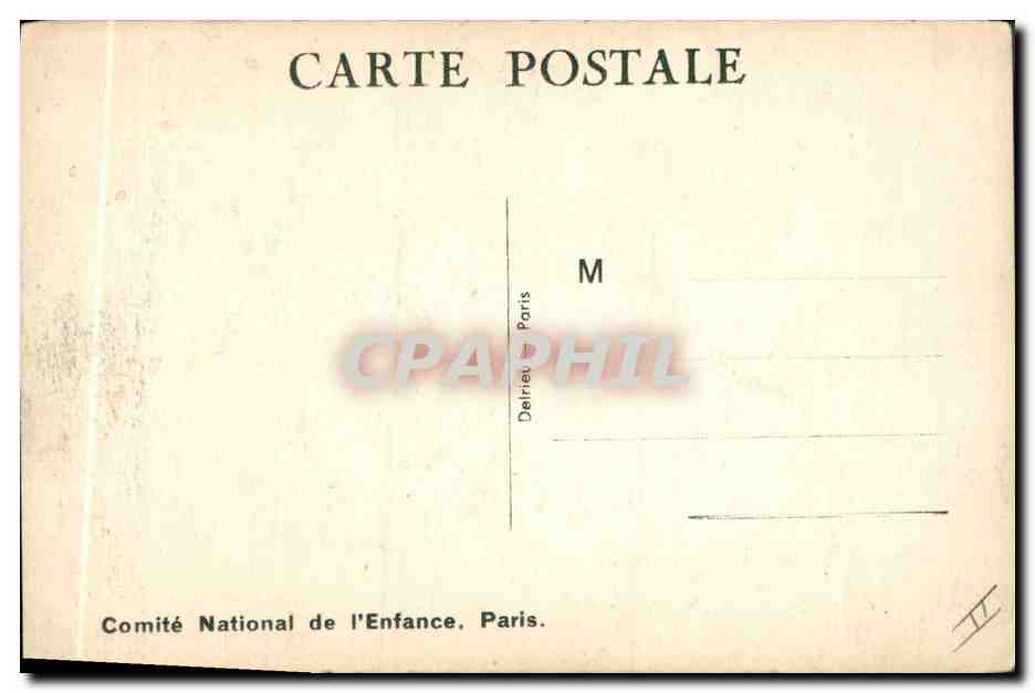 CPA Fantaisie Illustrateur Mallet Enfant Chien — Rückseite