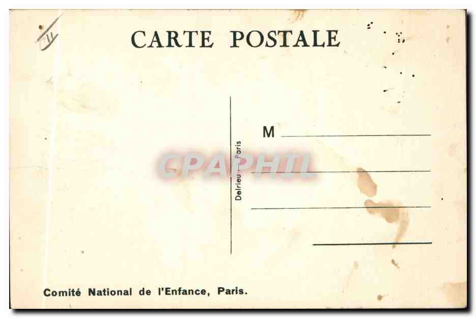 CPA Fantaisie Illustrateur Mallet Enfant Poussette Petite maman — Rückseite