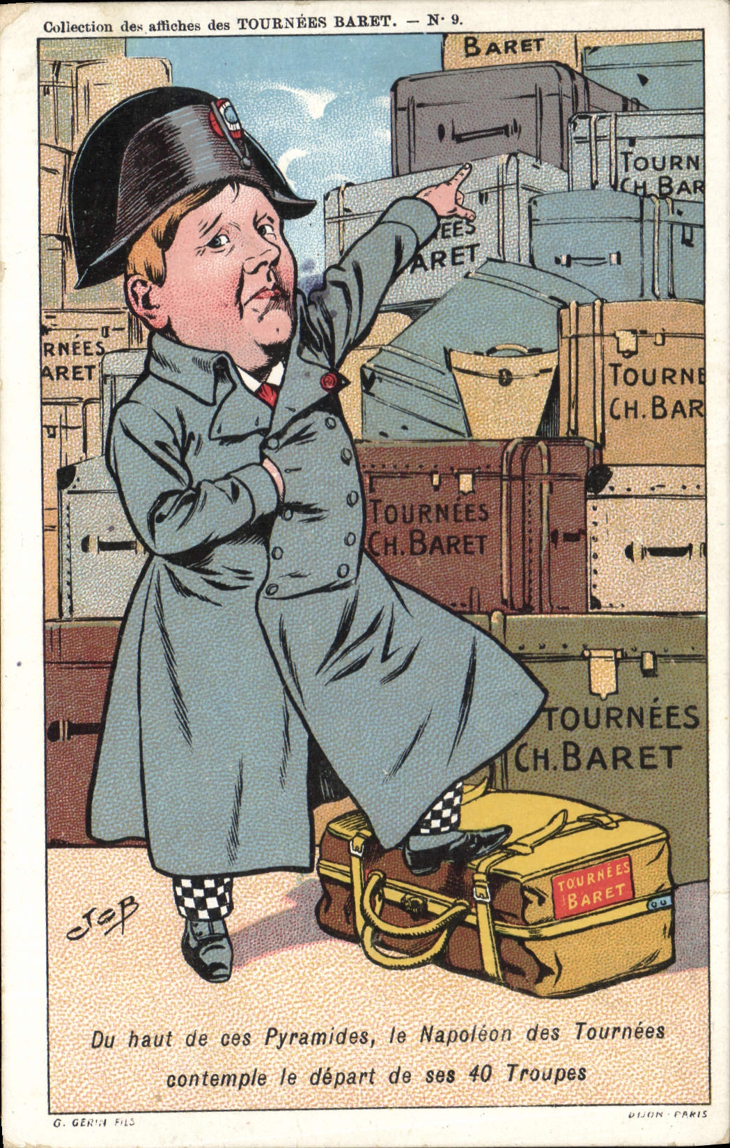 Napoléon des Tournées — Collection des affiches des Tournées Baret — N° 9 — G. Génié fils
