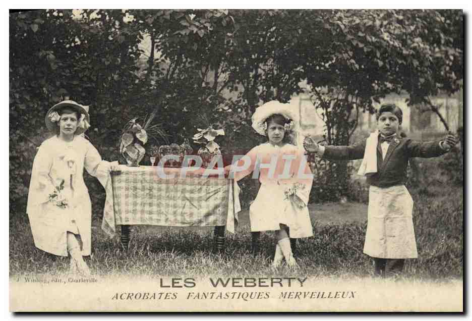 Les Weberty — Acrobates Fantastiques Merveilleux — J. Wining, éd., Goarleville