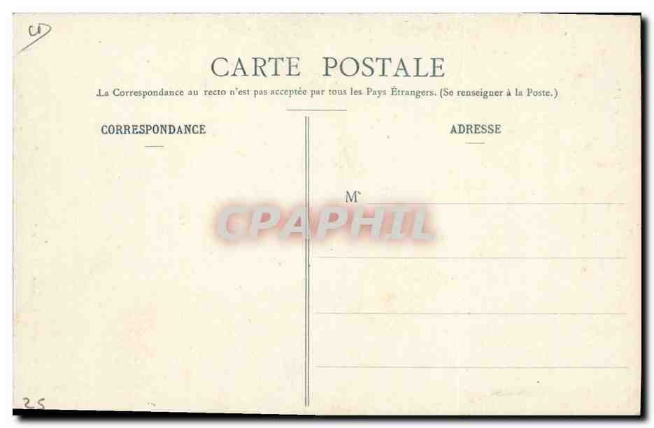 Anciens costumes Bressans — Le Joueur de Vielle — R. Forrand, éditeur 41 Rue Centrale, Bourg (Ain) — Verso