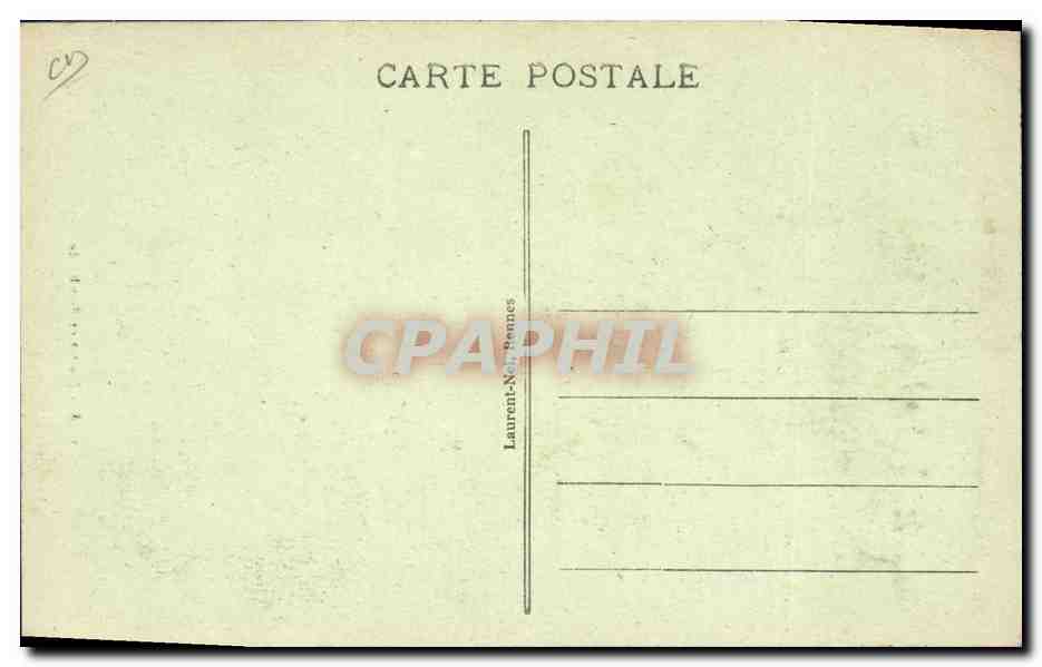 Biniou et Bombarde — Deux hommes buvant — Laurent-Né-Hennes, n° 3558 — Verso