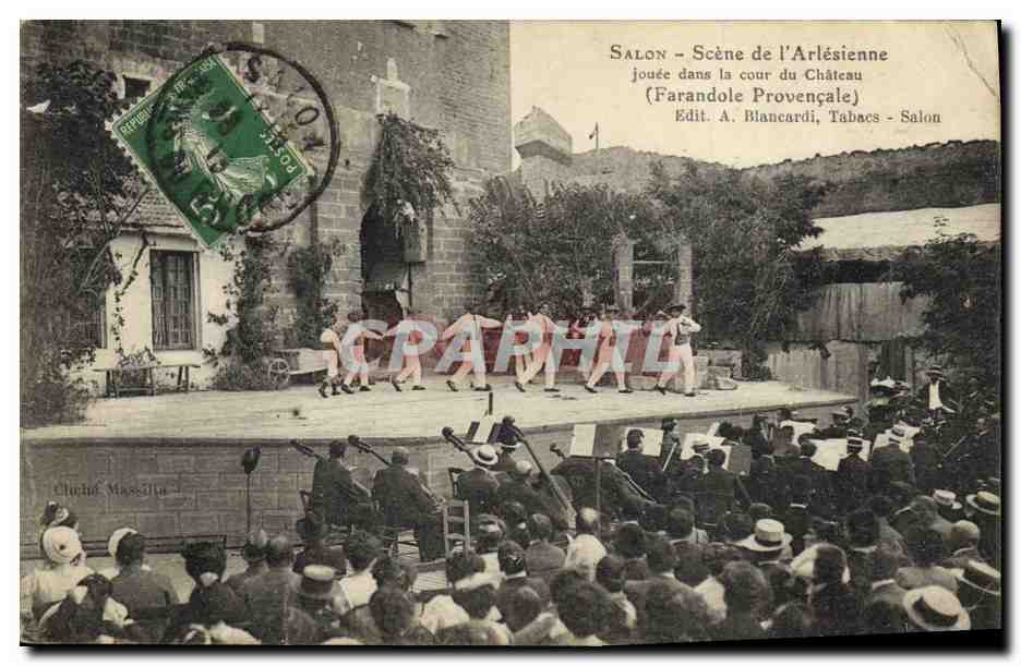 Salon - Scène de l'Arlésienne - Farandole Provençale - Edit. A. Blancardi, Tabacs - Salon