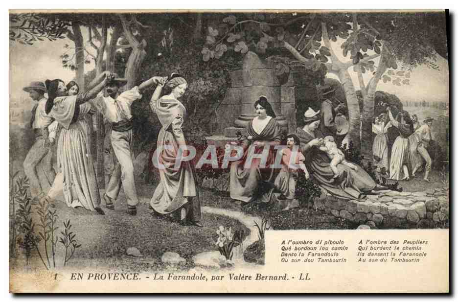 En Provence - La Farandole, par Valère Bernard - LL
