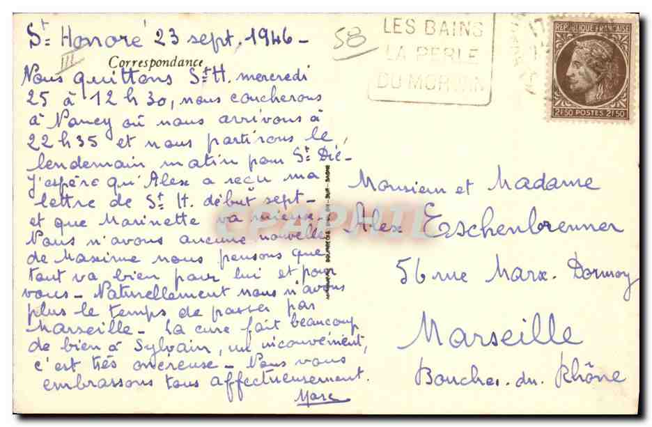 St-HONORÉ-les-BAINS — Petit Pâtre Morvandéau — Ed. Jacquet — Reverso